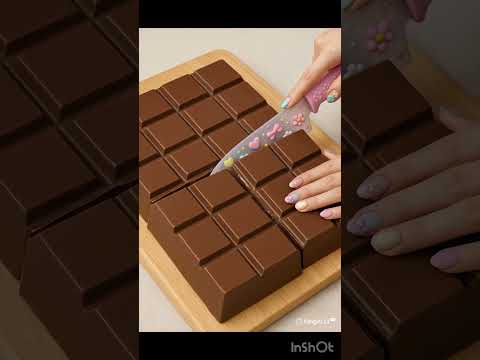 巨大なチョコレートを切ってみた　#ai #cuttingasmr #asmr