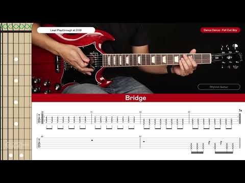 Dance Dance Guitar Cover Fall Out Boy 🎸|Tabs + Chords|