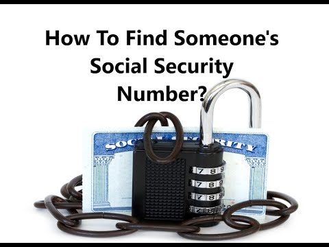 How To Find Someone's Social Security Number | Lookup...