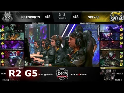 G2 eSports vs Splyce - Game 5 | Round 2 EU Regional Qualifier for S8 Worlds 2018 | G2 vs SPY G5