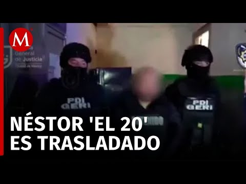 Néstor 'N', 'El 20', es trasladado al Reclusorio Oriente en la Ciudad de México