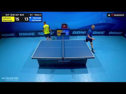 14:05 Liubomyr Sheshurak - Hennadii Yurchenko 21.07.2023 TT Euro.Cup Ukraine Star. TABLE 4