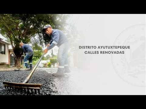 672 familias son beneficiadas con calles renovadas en el Distrito de Ayutuxtepeque