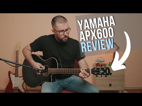 Yamaha APX600M Thin Body Acoustic-Electric Guitar, Matte Finish video review thumbnail