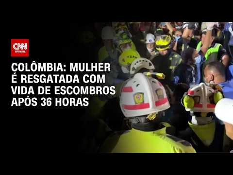 Mulher é resgatada com vida na Colômbia após 36 horas sob escombros | LIVE CNN