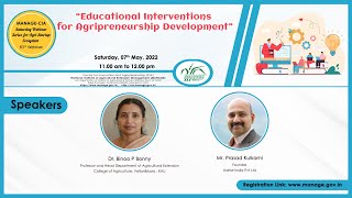 Educational Interventions for Agripreneurship Development