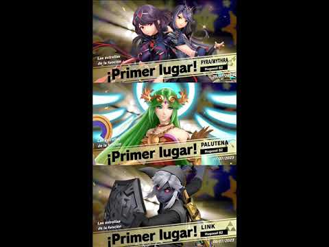 gane los 3 primeros lugares con PYM , palutena y link dark en torneo de las estrellas de la fundion