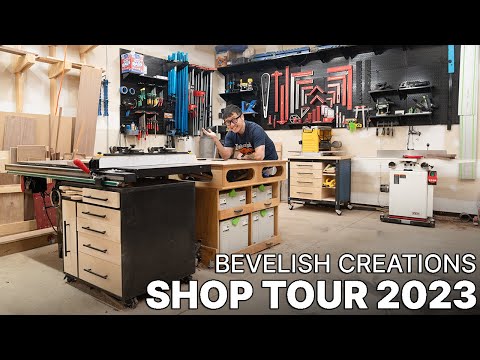 Woodworking SHOP TOUR 2023 - Two Car Garage