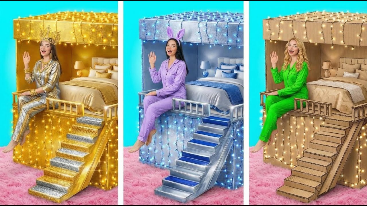 夢の部屋を作る！普通の人 vs 大金持ちの挑戦✨