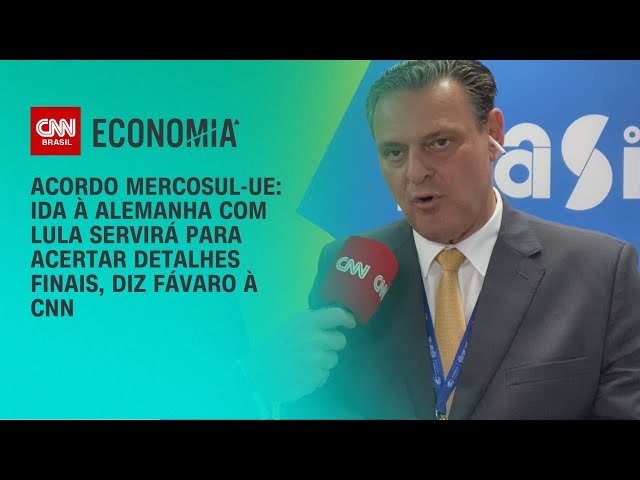 Acordo UE-Mercosul: Ida à Alemanha com Lula servirá para acertar detalhes, diz Fávaro |CNN NOVO DIA