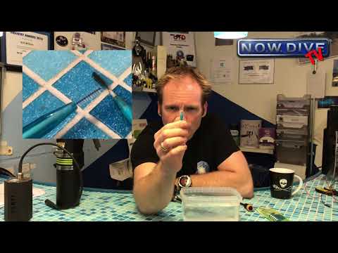 NOWDIVE TV  How to service your E/O connection on your drysuit, divelight or your Battery