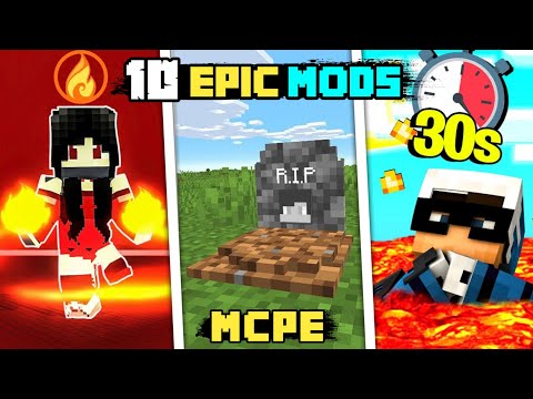 Top 10 most epic mods for Minecraft PE || Best Mods For MCPE 1.18 || UG Adventure ||