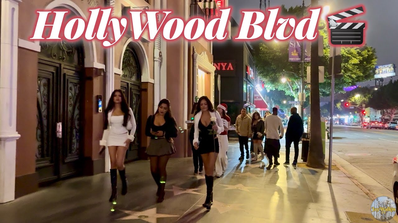 Hollywood Blvd Stroll 🎥🌴| Hollywood, California 🇺🇸