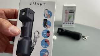 Plegium SMART Pepper Spray Pfefferspray Sirene Strobe SMS und Anrufbenachrichtigung Tierabwehrspray