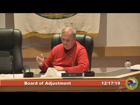 Board of Adjustment 12.17.2019