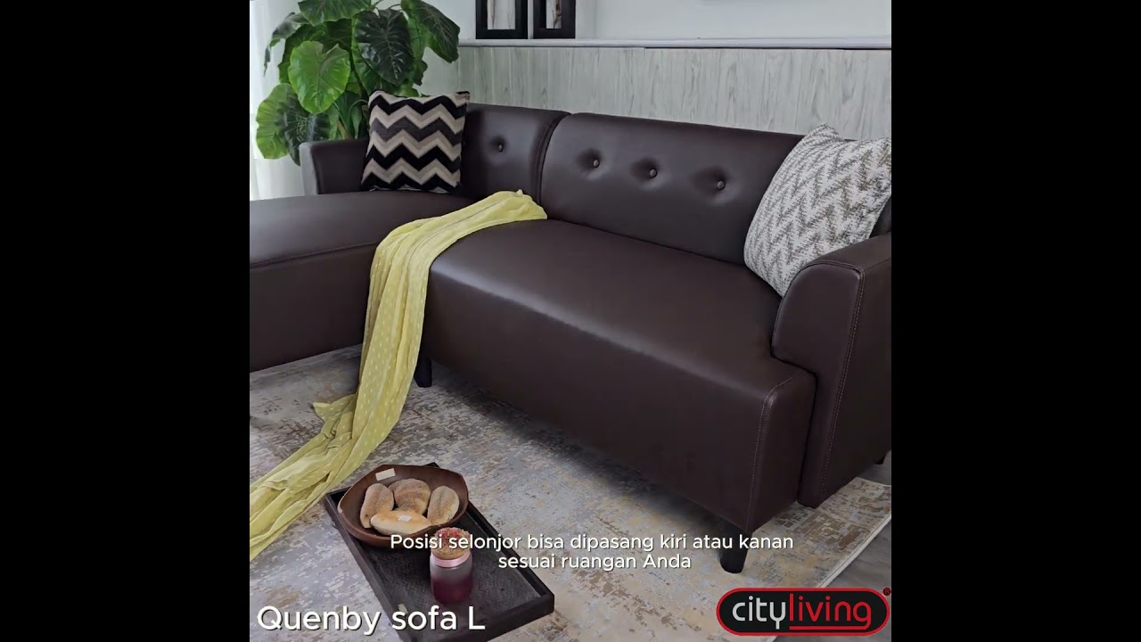 Quenby L shaped sofa  #sofamultifungsi #sofaL #sofasantai #sofasudut #sofaselonjor