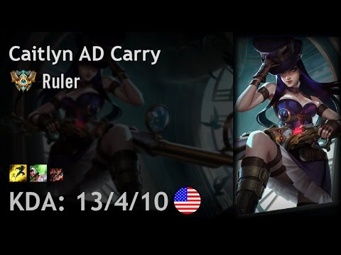 Caitlyn AD Carry vs Lucian - Ruler - NA Challenger Patch 6.21