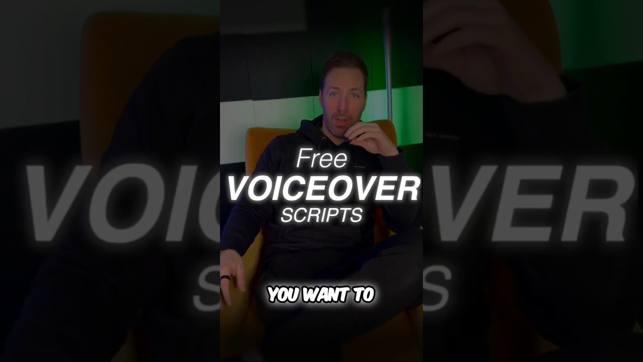 FREE voiceover scripts 👇#VoiceoverTips #VoiceActorLife #ChatGPTHack