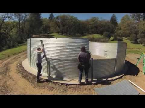 Installation of 50,000 Gallon Pioneer® Water Tank