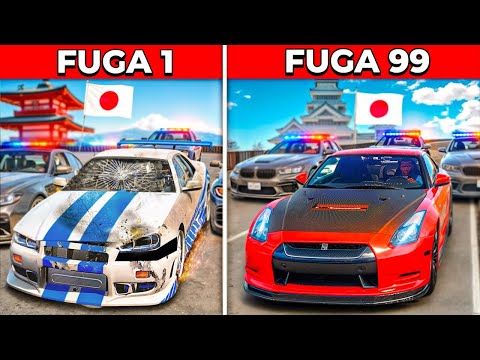 With each escape, my Japanese car gets better!! (GTA 5 RP)