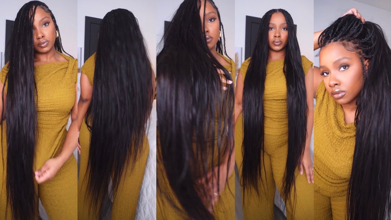 Wrap Braids | Using 30” 28” 26” Straight Human Hair Bundles | Y Wigs