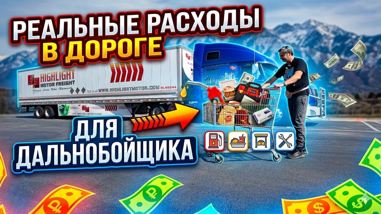 Чем питается дальнобойщик в США: реальные расходы в дороге!!!
