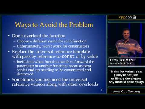 Traits Go Mainstream...  Leor Zolman - [ CppCon 2015 ]