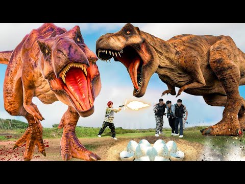 Last Blockbuster T-rex Chase All Parts | Jurassic Park Fan Made Movie | Dinosaur Video