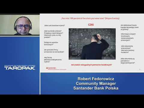 Taropak 2021 - panel: Santander Trade Portal – narzędzia wsparcia eksporterów (konferencja 4.10)