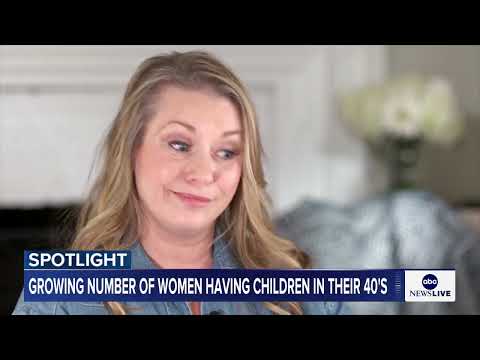 Growing number of women having children in their 40s