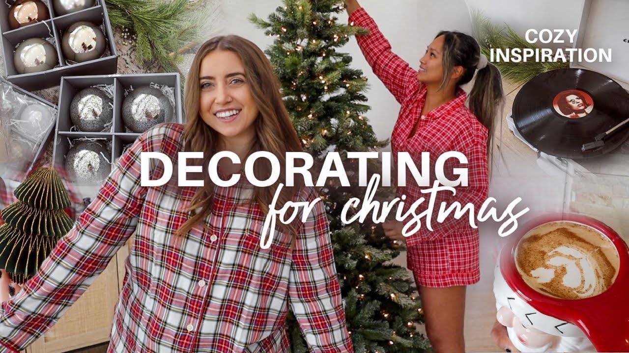 DECORATE FOR CHRISTMAS WITH ME! 🎄 COZY NEUTRAL COLOR SCHEME INSPIRATION + DECOR HAUL | MORGAN YATES