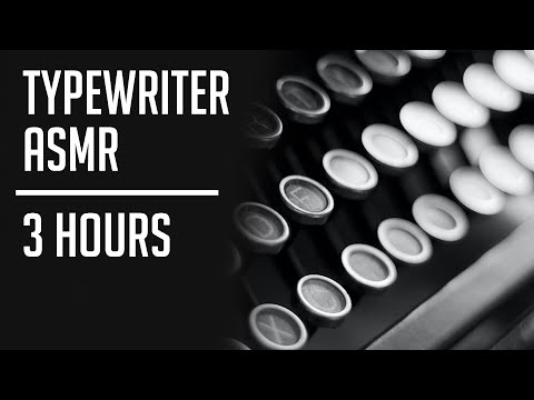 Typewriter ASMR Sounds [3 HOURS]