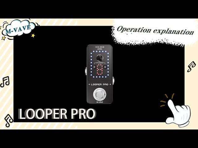 Vídeo relacionado con M-VAVE Loop Pedal Pro - 40 minutos de tiempo de bucle, 9 bucles, pedal profesional de guitarra con afinador para guitarra eléctrica, bucle de un solo paso, overdubs ilimitados, deshacer y rehacer