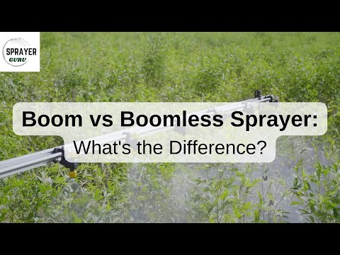 Comparing Boom and Boomless Sprayers