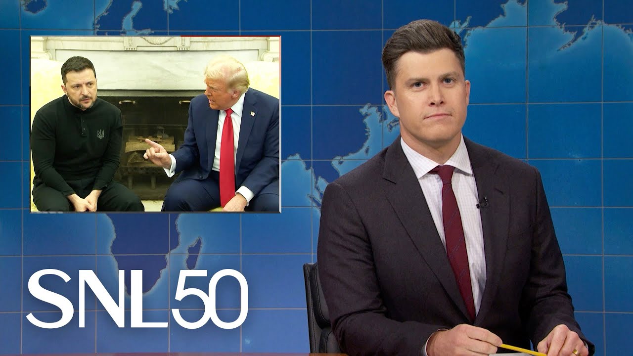 Weekend Update: Trump Scolds Ukraine President Zelensky, Kisses Elon Musk's Feet in AI Video - SNL