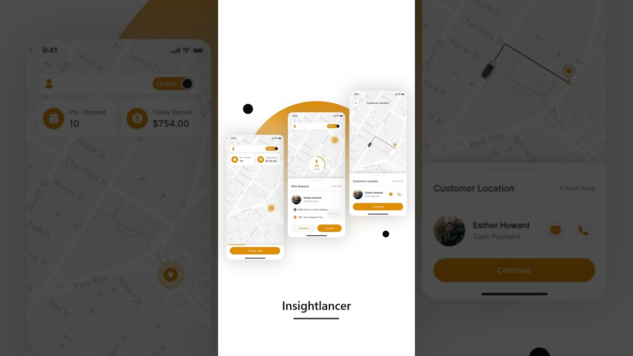 Taxi Booking App UI | Cab Booking App UI | Figma UI Design | Mobile App UI Design | UIUX Design | ui