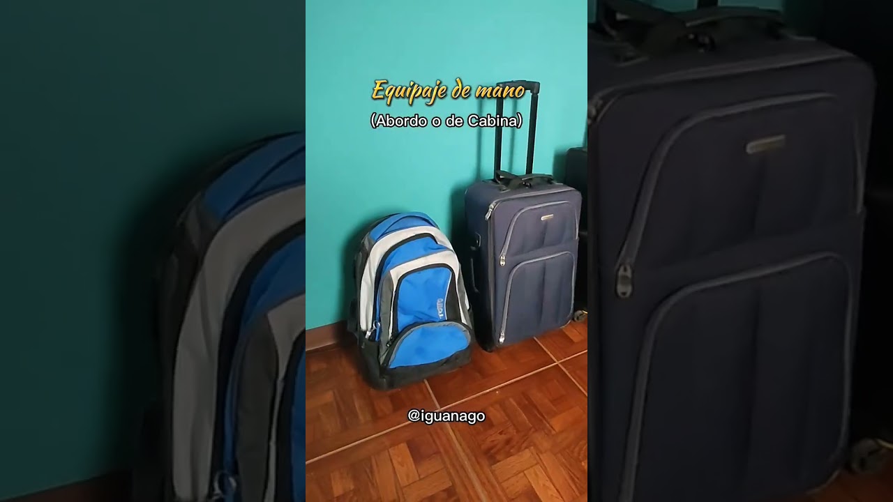 Diferencia de los Tipos de Equipaje (Artículo Personal, Equipaje de Mano y Documentado) 🎒💼🛅