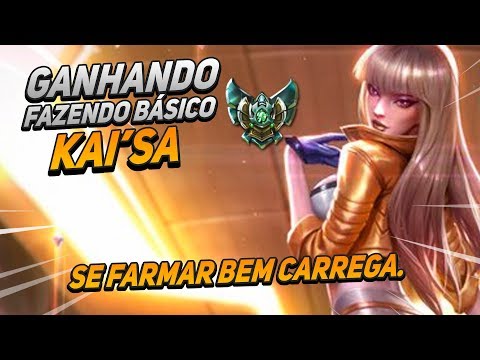 GAMEPLAY ENSINANDO COMO GANHAR FAZENDO O BÁSICO - KAI'SA ATIRADOR - LOL!!
