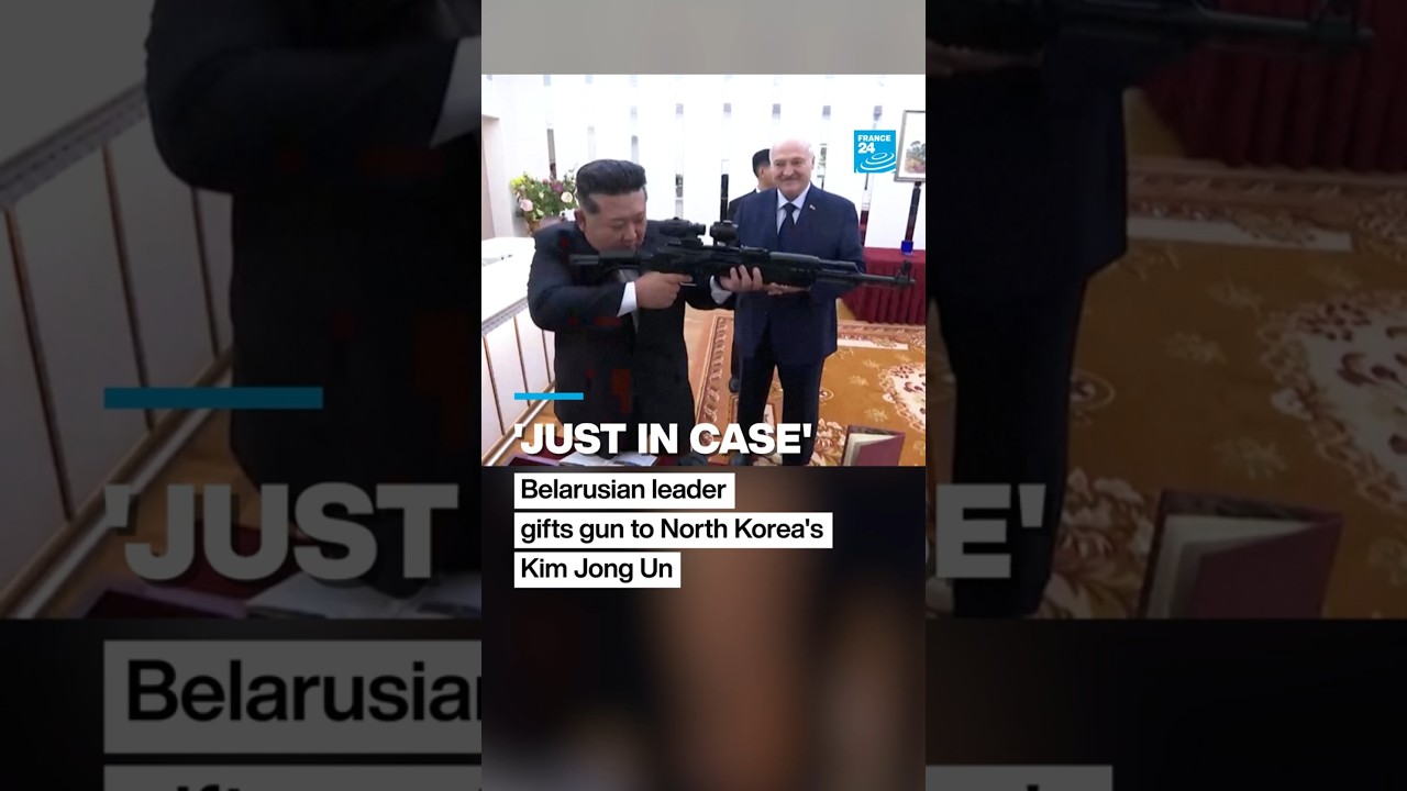 North Korea's Kim Jong Un gifted gun by Belarusian leader • FRANCE 24 English