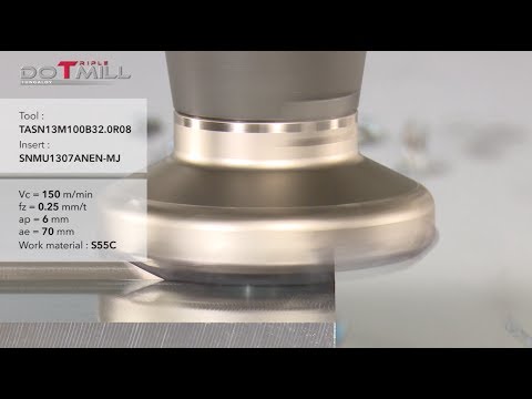 DoTriple-Mill - Face milling cutter with 3 types of double-sided inserts