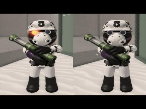 Delta Piggy Infected vs Non Infected Jumpscare - Roblox Piggy RP