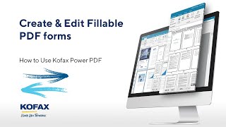 How to Create Fillable PDF Forms with Kofax Power PDF