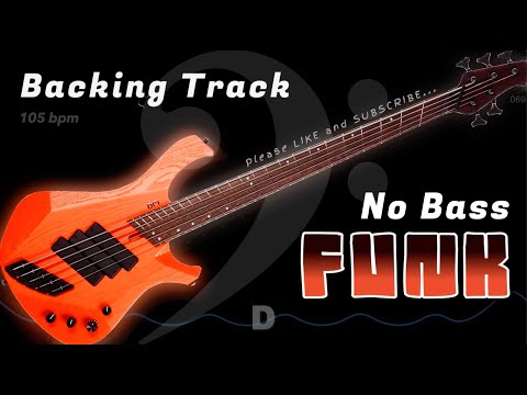 FUNK Backing Track for Bass 🚫𝄢🎸 105 bpm funk jam track in D7#9. #backingtrack