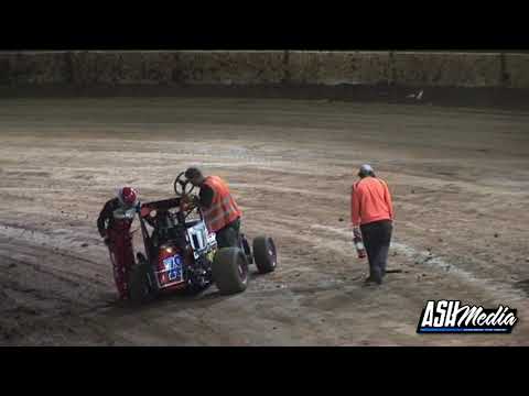 Speedcars: John Lennon and Troy Jenkins Rollover - Maryborough Speedway
