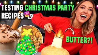TESTING VIRAL PARTY RECIPES for CHRISTMAS... what's ACTUALLY worth making?!