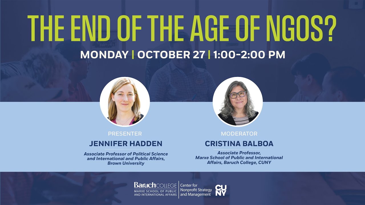 The End of the Age of NGOs?