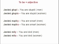 Learn how to use verb”to be” (2)