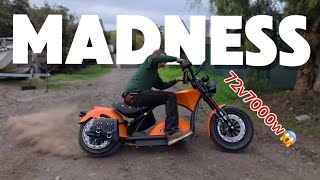 This 72v electric chopper is insane !  Eahora knight m1ps)