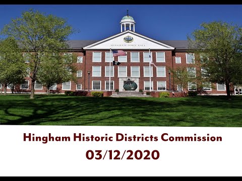 Historic District Commission 03/12/2020
