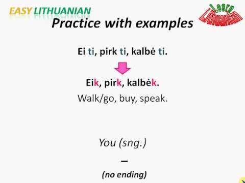 Easy Lithuanian: Imperative